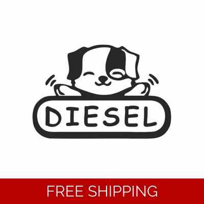 Diesel Dog Die Cut Vinyl Decal sticker